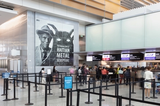 Image: Installation view of "The Enduring Spirit of Haitian Metal Sculpture"