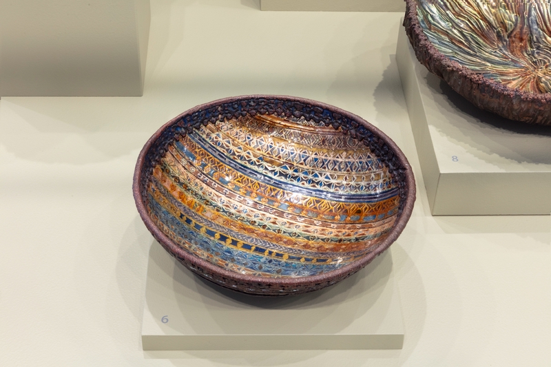 Image: Installation view of "June Schwarcz: Unconventional Enamels "