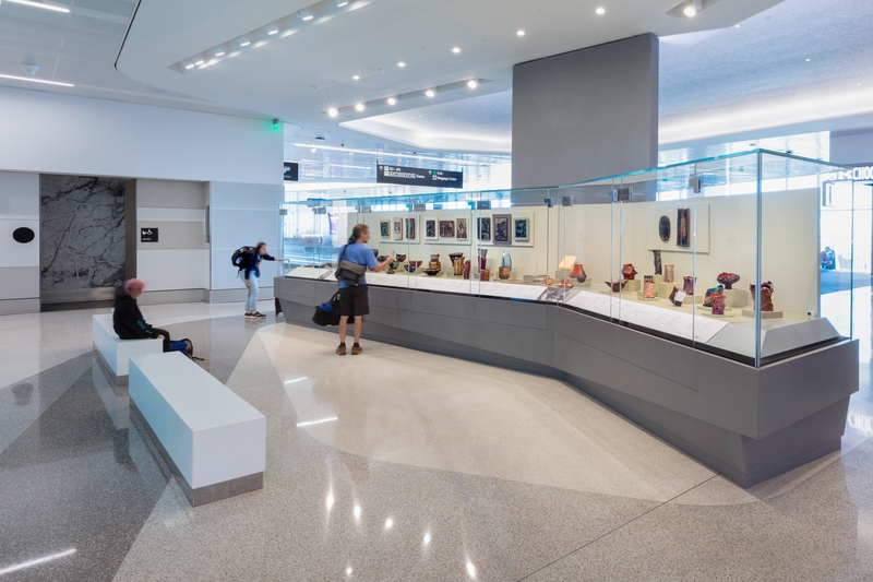 Image: Installation view of "June Schwarcz: Unconventional Enamels "