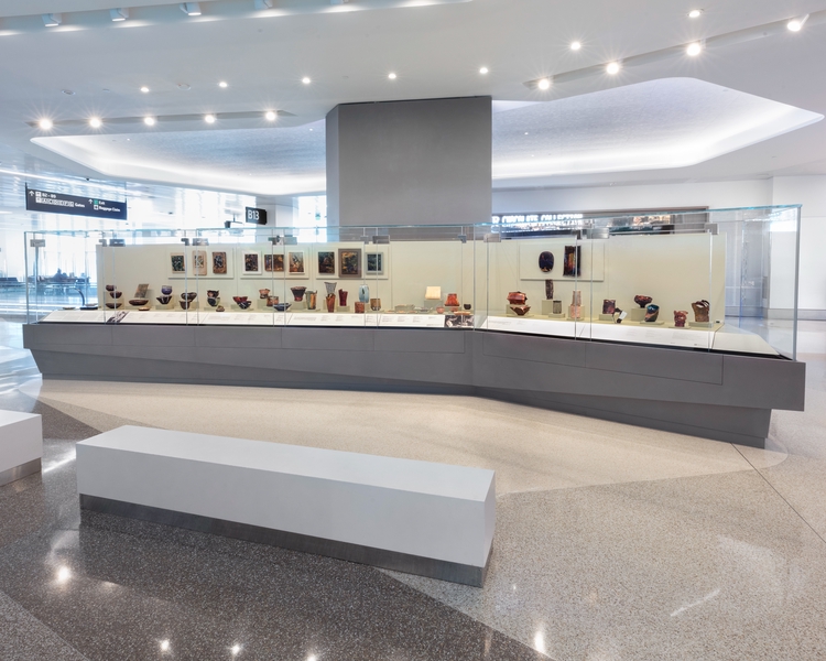 Image: Installation view of "June Schwarcz: Unconventional Enamels "