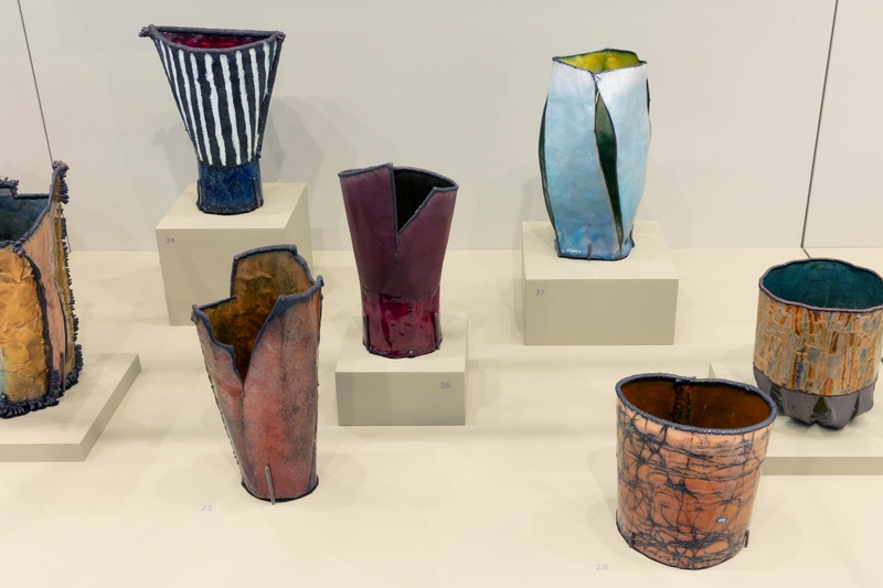 Image: Installation view of "June Schwarcz: Unconventional Enamels "