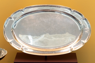Image: Installation view of "A New Woman: Clara Barck Welles’ Influence on Arts and Crafts Silver"