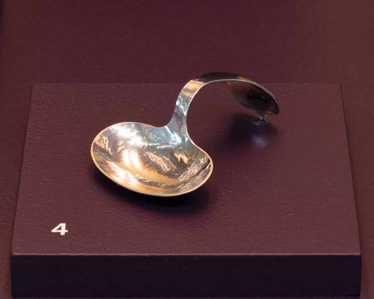 Image: Installation view of "A New Woman: Clara Barck Welles’ Influence on Arts and Crafts Silver"
