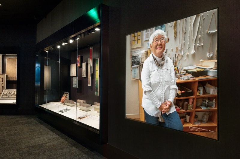 Image: Installation view of "Kay Sekimachi: A Tradition of Weaving"