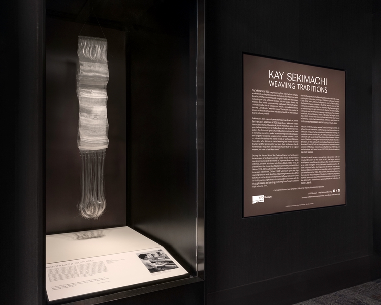 Image: Installation view of "Kay Sekimachi: A Tradition of Weaving"