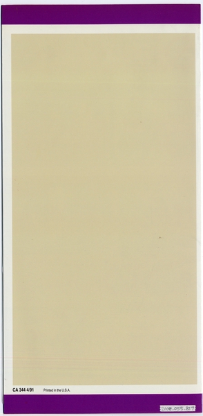 Image: safety information card: United Airlines, Boeing 737