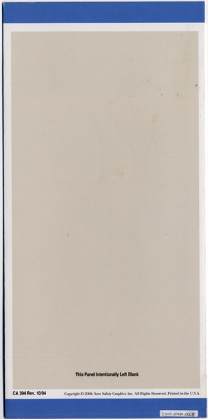 Image: safety information card: United Airlines, Boeing 757