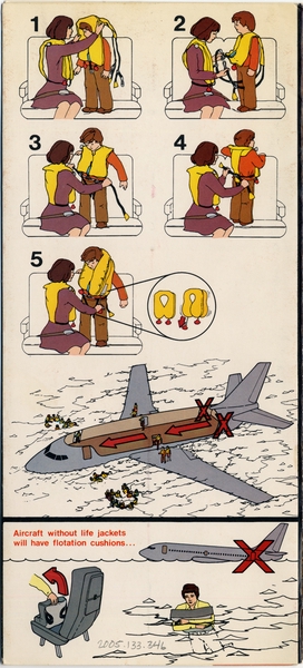 Image: safety information card: PEOPLExpress, Boeing 737