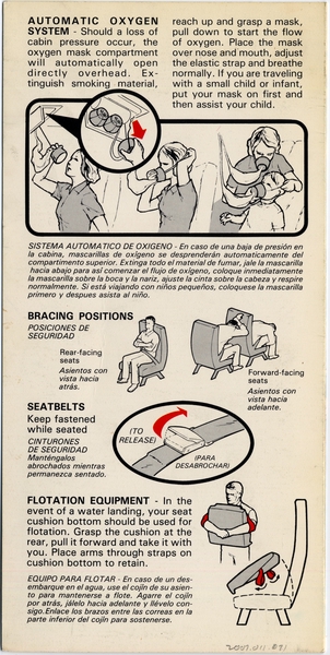 Image: safety information card: Pacific Southwest Airlines (PSA), Douglas DC-9 Super 80