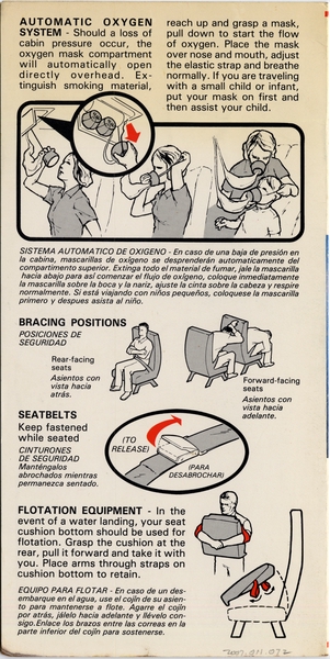 Image: safety information card: Pacific Southwest Airlines (PSA), McDonnell Douglas MD-80