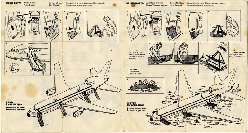Image: safety information card: Total Air, Lockheed L-1011 TriStar