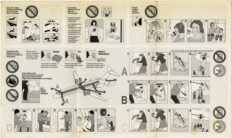 Image: safety information card: Sun Jet International, McDonnell Douglas MD-80