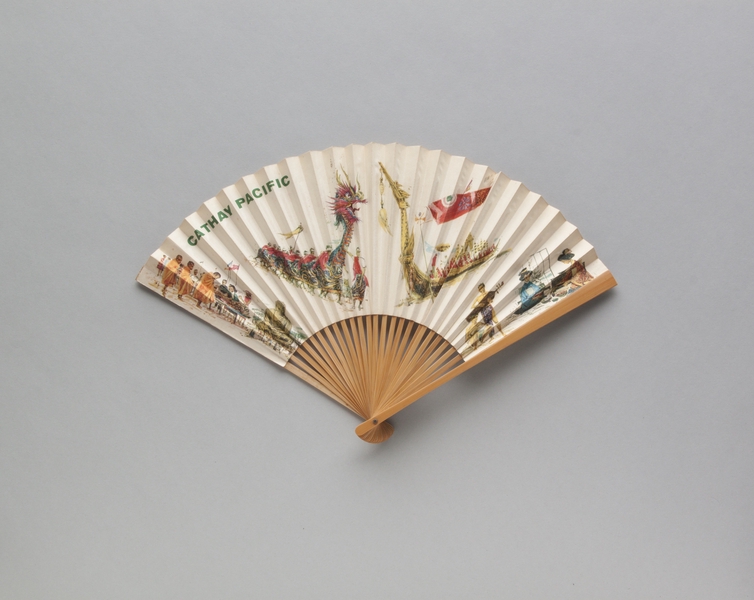Image: folding fan: Cathay Pacific Airways