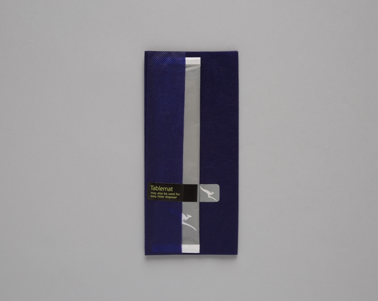 Image: inflight table mat: Qantas Airways