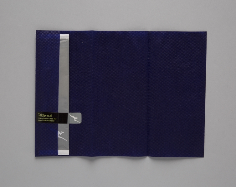 Image: inflight table mat: Qantas Airways