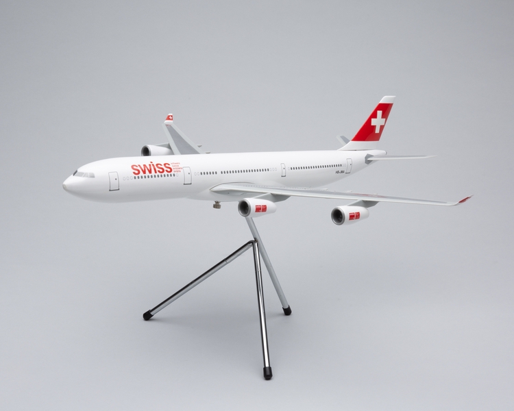 Image: model airplane: Swiss International Air Lines, Airbus A340-313X