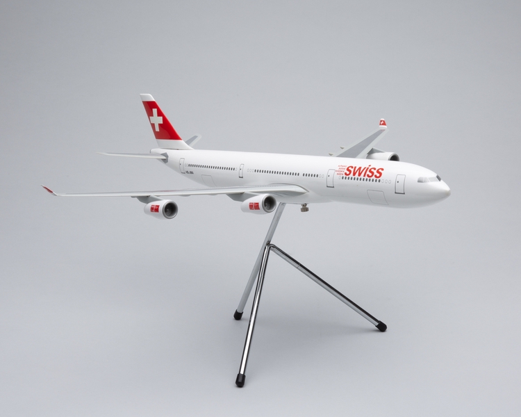 Image: model airplane: Swiss International Air Lines, Airbus A340-313X