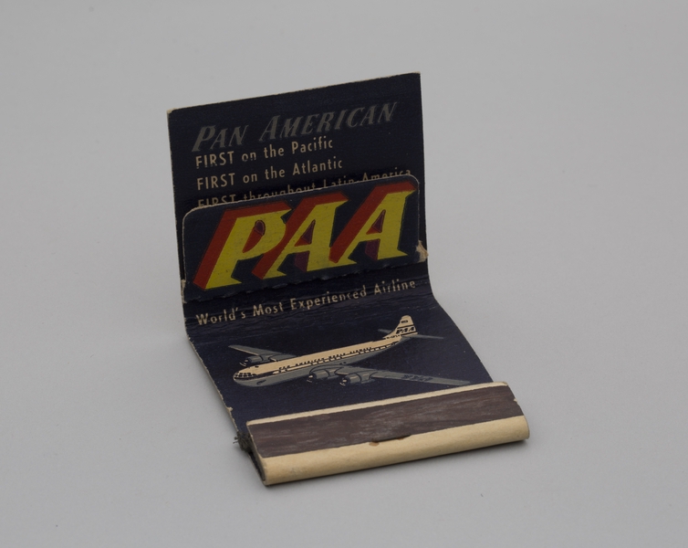 Image: matchbook: Pan American World Airways, U.S.A.
