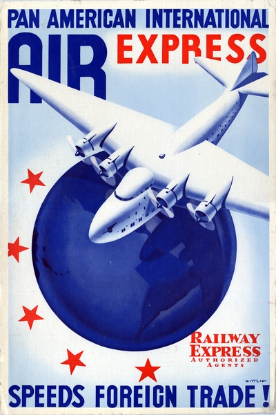 Image: advertisement: Pan American International Air Express