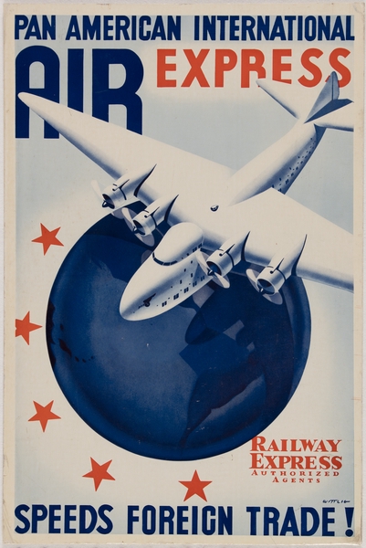 Image: advertisement: Pan American International Air Express