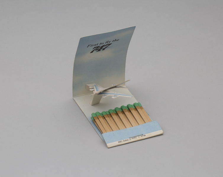 Image: matchbook: Pan American World Airways, Boeing 747