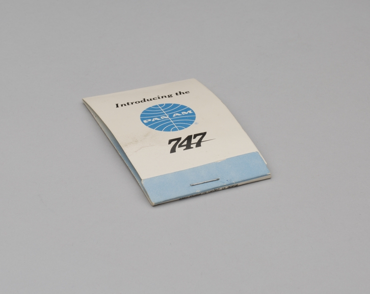 Image: matchbook: Pan American World Airways, Boeing 747