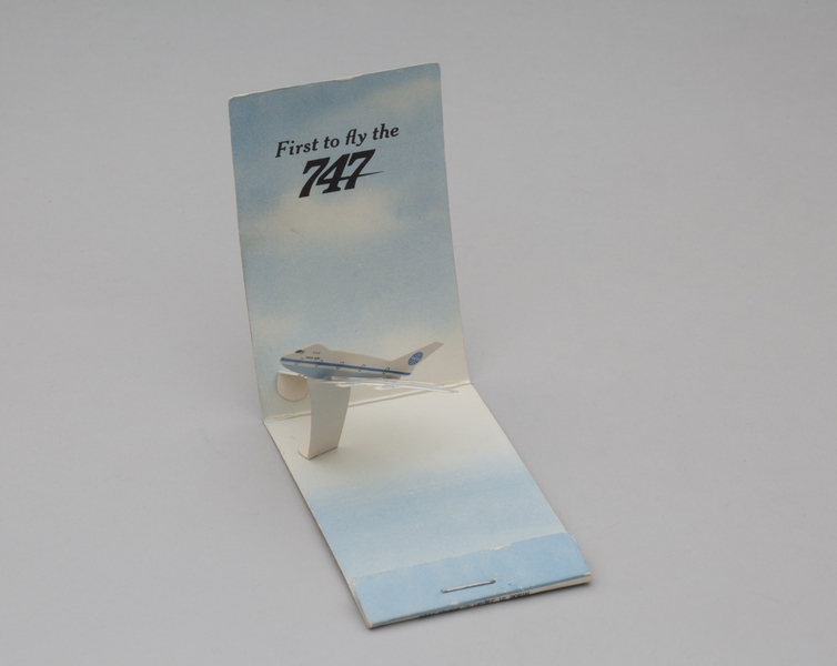 Image: matchbook: Pan American World Airways, Boeing 747
