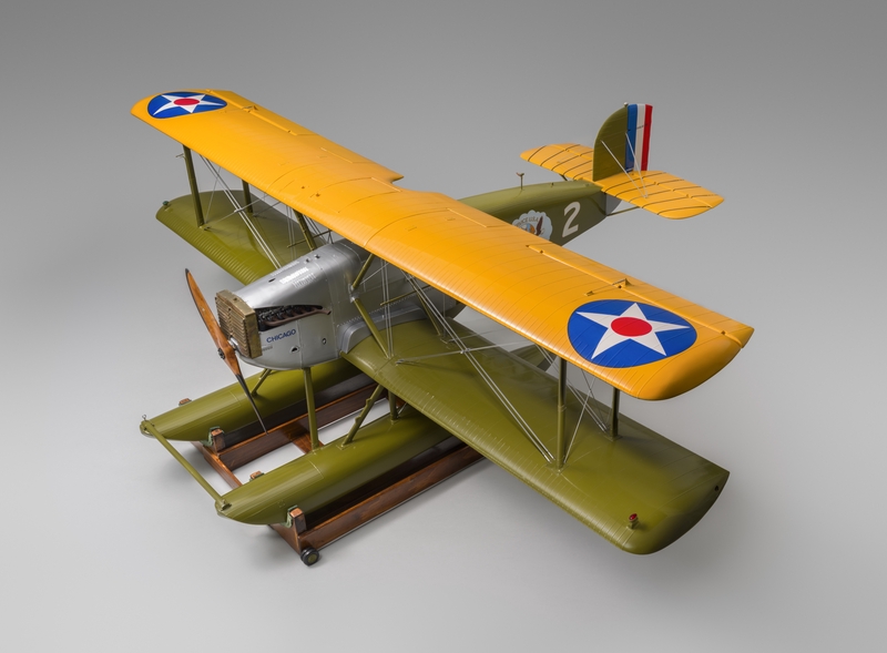 Image: model aircraft: Douglas World Cruiser "Chicago" and cradle