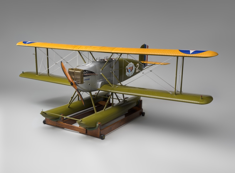 Image: model aircraft: Douglas World Cruiser "Chicago" and cradle