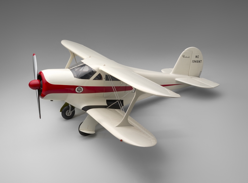 Image: model airplane: Beechcraft G17 Staggerwing