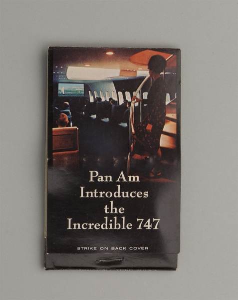 Image: matchbook: Pan American World Airways, Boeing 747