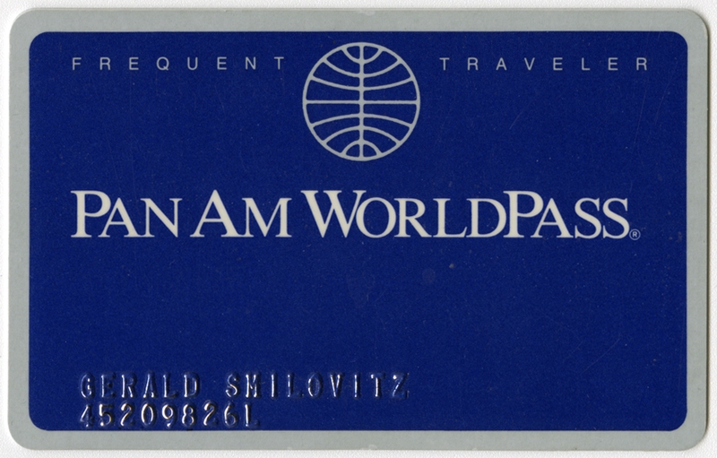 Image: mileage program membership card: Pan American World Airways