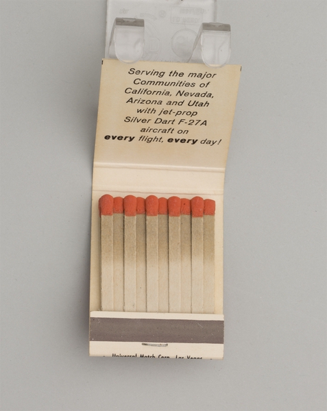 Image: matchbook: Bonanza Air Lines, Fairchild F-27