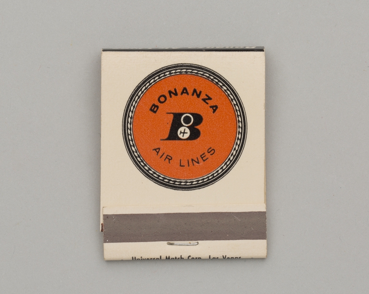 Image: matchbook: Bonanza Air Lines, Fairchild F-27