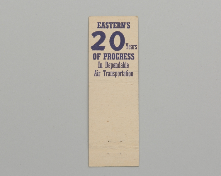 Image: matchbook cover: Eastern Air Lines