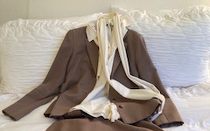 Image: flight attendant scarf: Braniff International