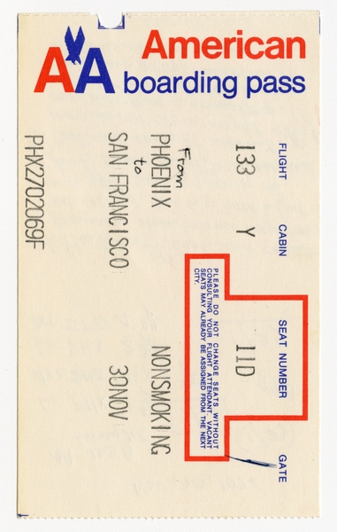 Image: ticket: American Airlines