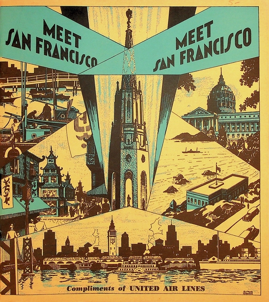 Image: brochure: United Air Lines, San Francisco