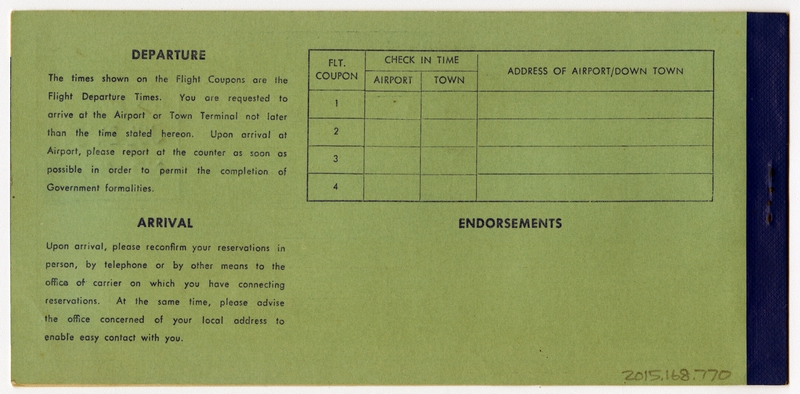 Image: ticket: Japan Air Lines