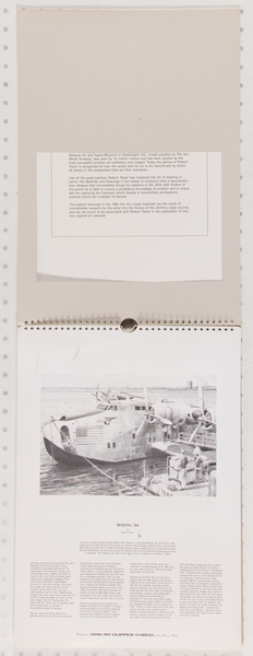 Image: wall calendar: Pan American World Airways