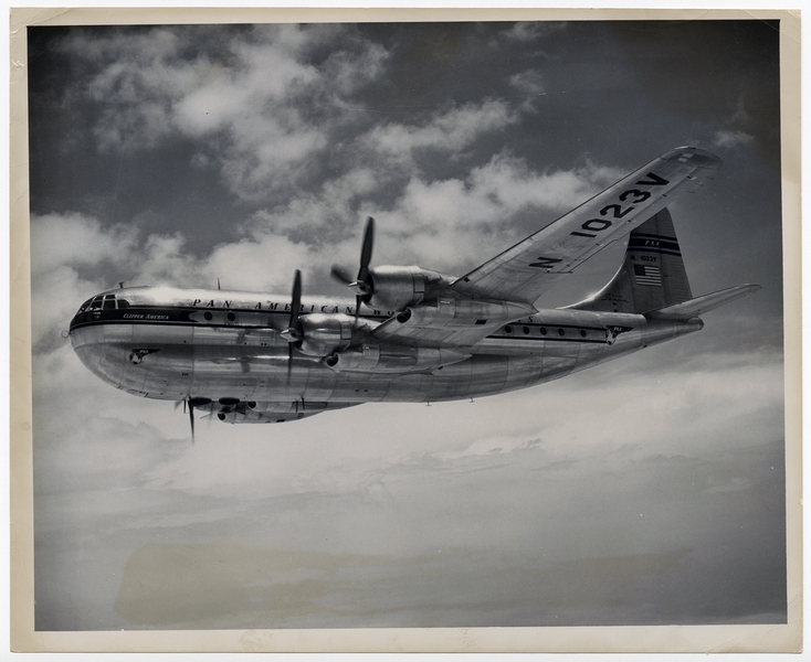 Image: photograph: Pan American World Airways, Boeing 377 Stratocruiser Clipper America