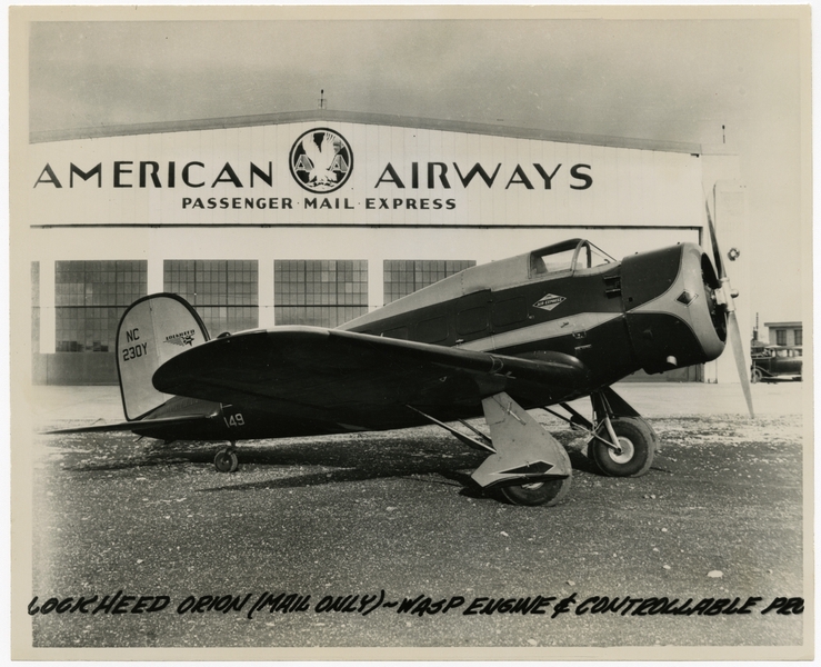 Image: photograph: American Airways, Lockheed Orion