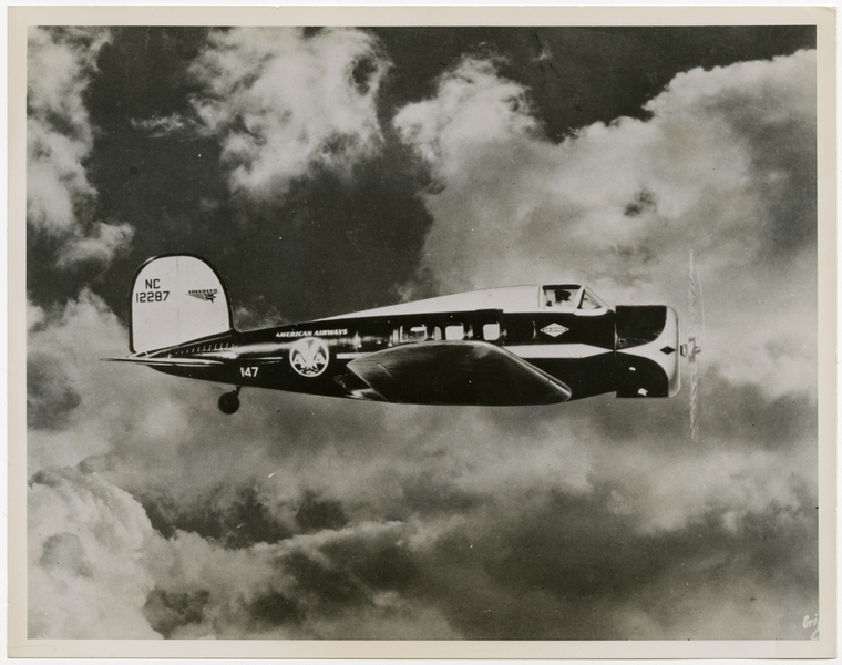 Image: photograph: American Airways, Lockheed 9 Orion