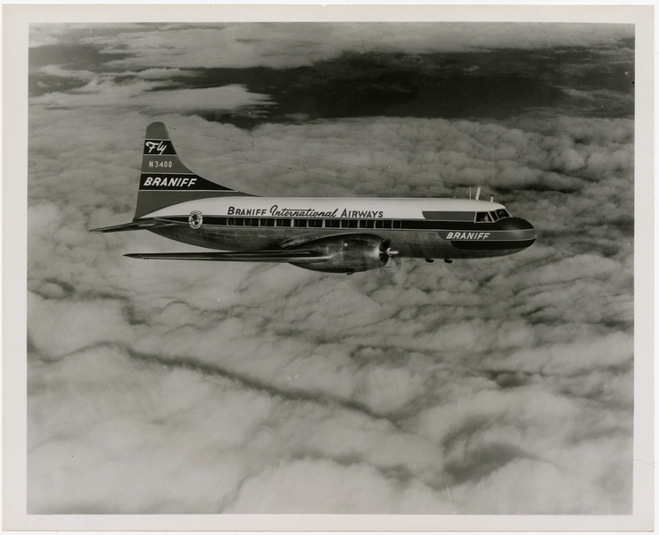Image: photograph: Braniff International Airways, Convair 340