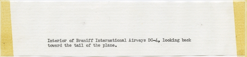 Image: photograph: Braniff International Airways, Douglas DC-4