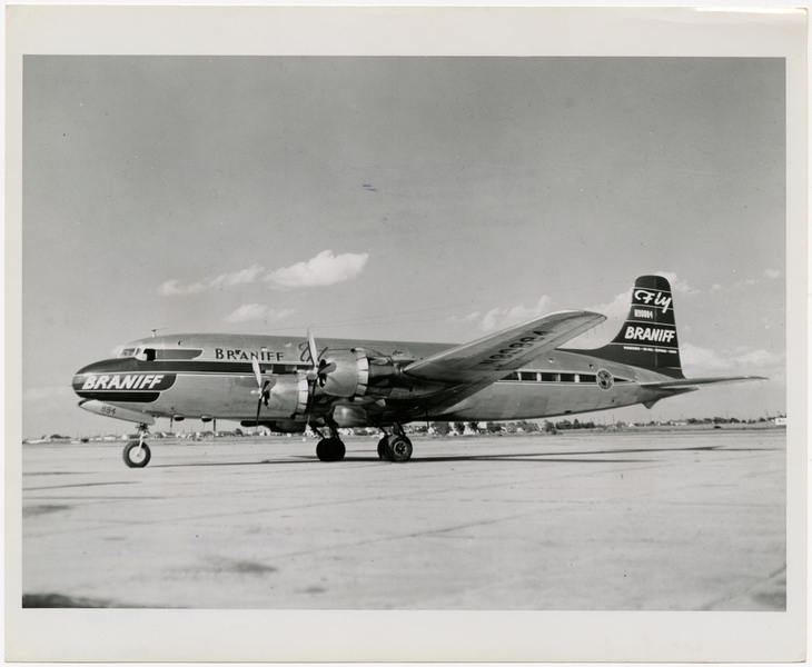 Image: photograph: Braniff International Airways, Douglas DC-6