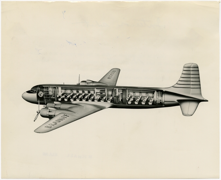 Image: photograph: Braniff International Airways, Douglas DC-6