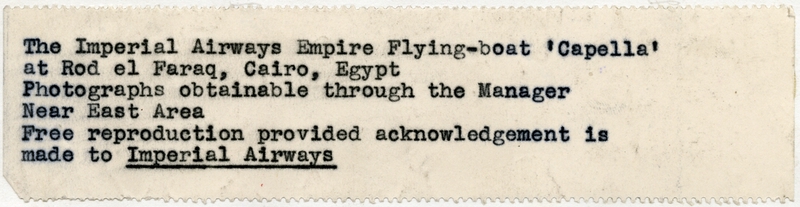 Image: photograph: Imperial Airways, Short S.23 Empire