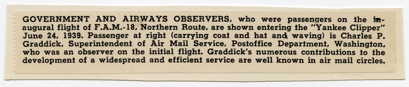 Image: photograph: Pan American Airways System, Boeing 314 Yankee Clipper