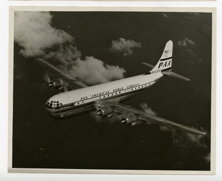 Image: photograph: Pan American World Airways, Boeing 377 Stratocruiser “Clipper Southern Cross”